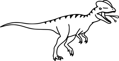 Obraz premium Stegosaurus Dinosaur with Plates Icon