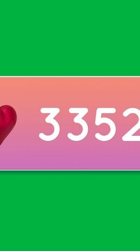 Gradient chat box with numbers 4k