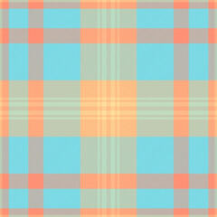Pastel plaid pattern. Soft, summery colors create a cheerful, calming texture ideal for textile design, websites, or branding.