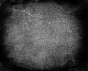 Grunge grey background with black frame and space for your design, obsolete scary texture