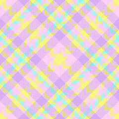 Pastel plaid pattern.  A cheerful, seamless texture ideal for textiles, stationery, or web design. Soft colors create a delicate, playful feel, perfect for spring or summer themes.