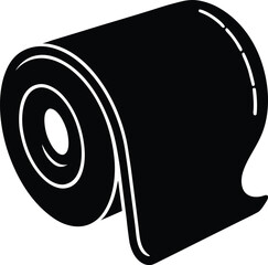 paper towel roll on white background.eps