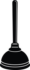 plunger on white background.eps