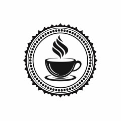 Coffee Cup Cafe Logo design template vector isolated on white background.