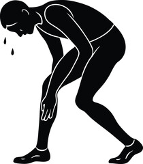 Cooling Down After Race Silhouette | Post Race Recovery Silhouette