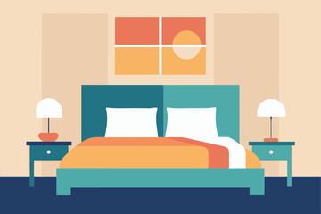 Sunlit Bed with Pillows in Soft Tones