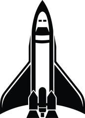 space shuttle on white background.eps
