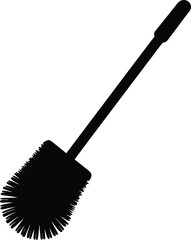 toilet brush on white background.eps