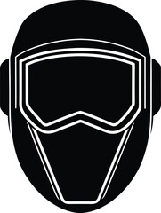welding mask on white background.eps