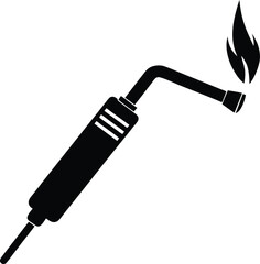 welding torch on white background.eps