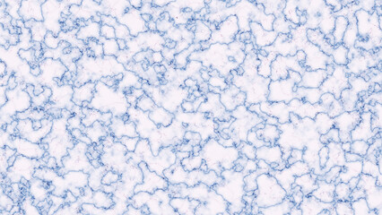 Abstract blue veined marble texture background with white and gray hues