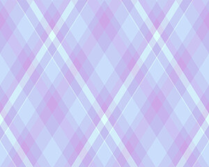 Argyle pattern of geometric rhombus. Harlequin check wallpaper design. Classic diamond shaped textile material for web background, print fabric clothing, sweater, wrapping paper, gift card, invitation