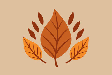 Fototapeta premium Rustic Wood Grain with Dried Leaves Texture