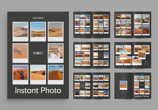 Instant Album Photo Collage Layout