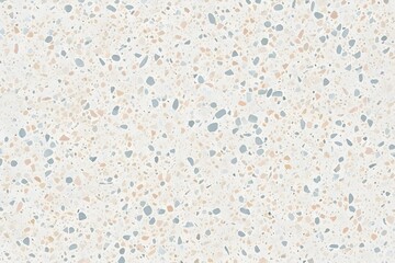 Flatlay Background of Terrazzo Stone with Soft Pastel Speckles