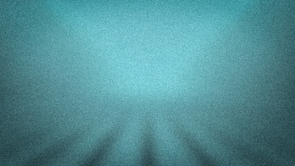 Cool 4K abstract background in refreshing teal/cyan hues. Features a modern grainy texture and subtle light rays, ideal for serene and digital-themed designs