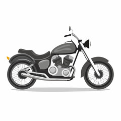 Obraz premium Motorcycle Vector Images. Cruiser motorcycle Stock Vector Images