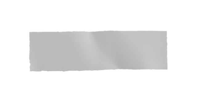 Gray adhesive tape isolated on transparent background Paper tape sticker with ripped edges scotch pl