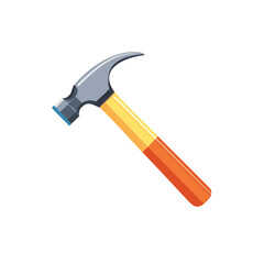 Hammer Tool Icon Isolated on a Transparent Background