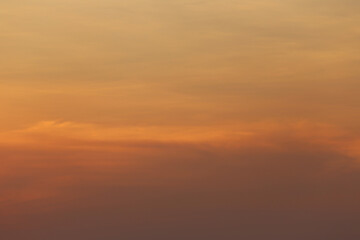 Serene Sunset Hues Painting the Sky with Warm Shades of Orange, Peach, and Gold Creating a Calm Atmosphere for Reflection and Inspiration for Nature Lovers