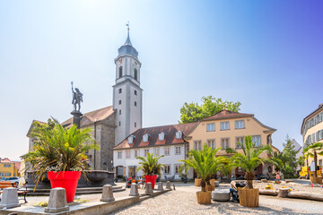 Marktplatz, Lindau, Bodensee, Deutschland 