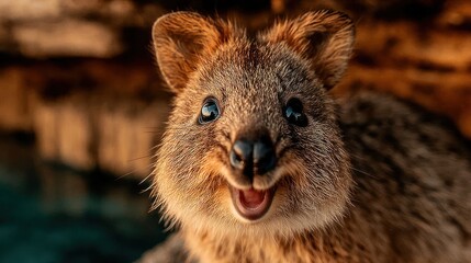 Fototapeta premium Happy Wallaby Portrait