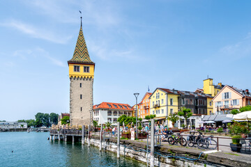 Mangturm, Lindau, Hafen, Bodensee 