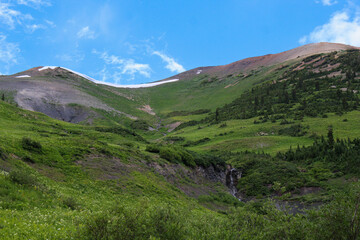 mountain landscape in the summer