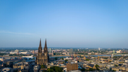 Aerial View of Cologne Cathedral