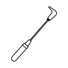 Otoscope specula disposable tips ENT tool line art Vector illustration