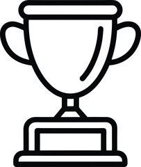 Trophy Outline: Success Icon

