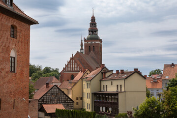 Historic Lidzbark Warminski Townscape with Dominant Church Tower

, Poland
