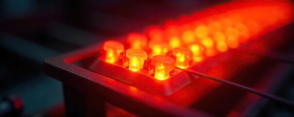 Glowing Heating Element Close-Up Radiating Warmth and Energy Efficiency