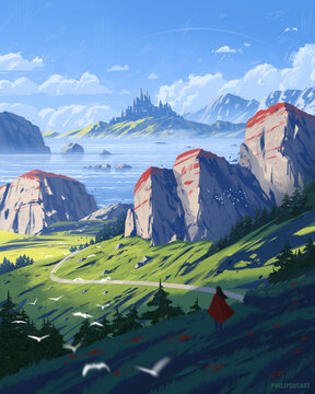 Fantasy Landscape Coastal Realm