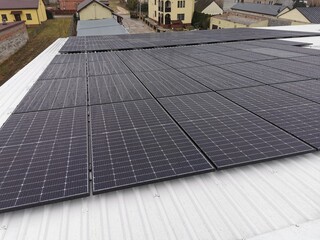 Solar panels that are installed on the roof