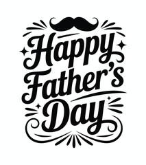 Happy Father's Day Celebrate Dad with a Stylish Typography Design