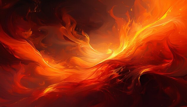 abstract background with orange and red fire and smoke effect