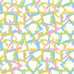 Abstract colorful ink splash seamless pattern