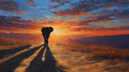 Fototapeta premium sunset in the mountains