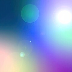 Abstract vibrant color gradient with lens flares