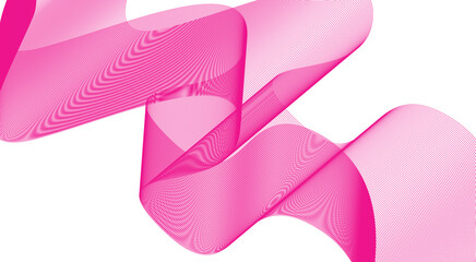 Abstract Wave Background Pink Design Stylized Lines Art Vector Illustration