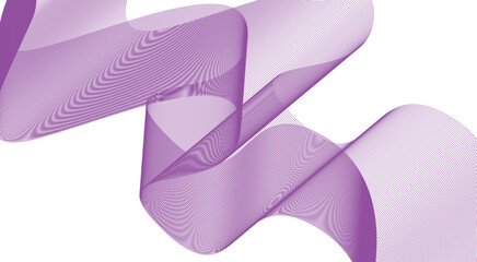 Abstract Wave Background Purple Design Stylized Lines Art Vector Illustration