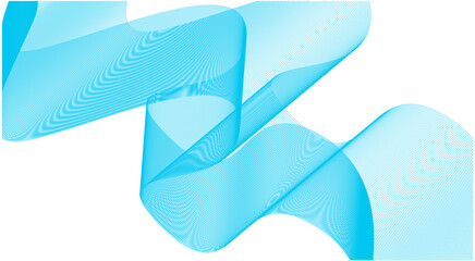 Abstract Wave Background Cyan Design Stylized Lines Art Vector Illustration