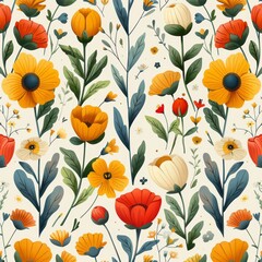 Patrones florales coloridos para diseño de camisetas, camisas.