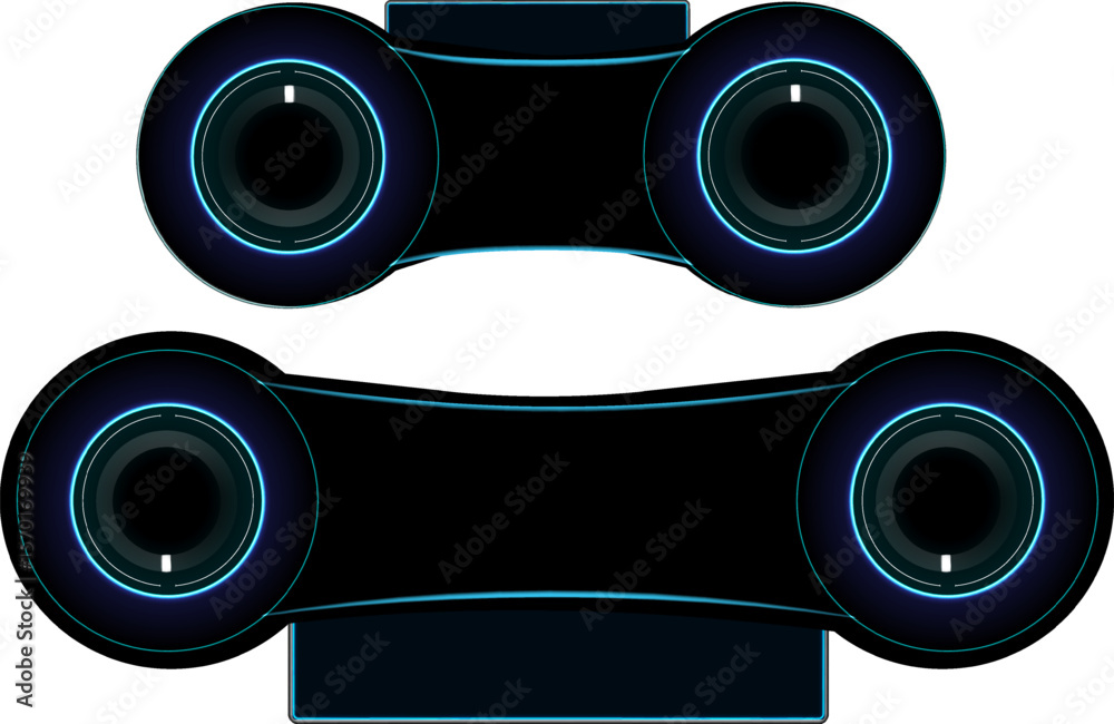 Poster high-tech car dashboard display showing modern controls and sleek design features.