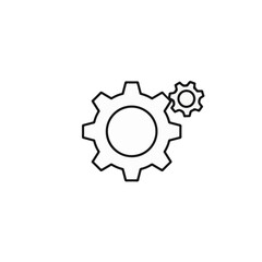 Fototapeta premium Gears icon representing process and mechanics.