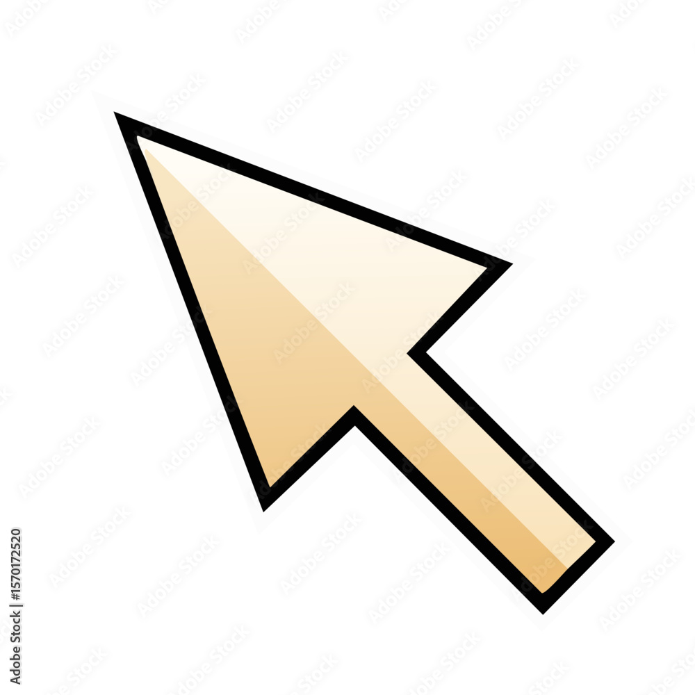 Poster Computer pointer icon for interface design projects simple arrow cursor symbol click select navigation concept
