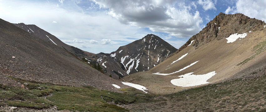 View from West Pass in the Boulder Mountains of Central Idaho