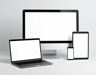 Responsive Design Mockup Featuring Multiple Devices