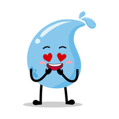 Cute Hand Drawn Crazy In Love Water Drop